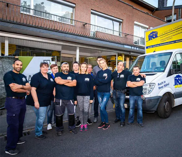 Entrümpelung Team in Bonn & Köln vor dem Sozialkaufhaus