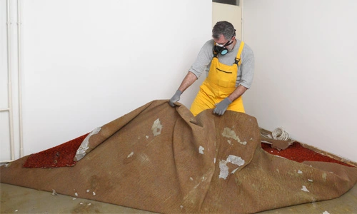 Teppichboden entfernen bei einer Entrümpelung in Köln und Bonn